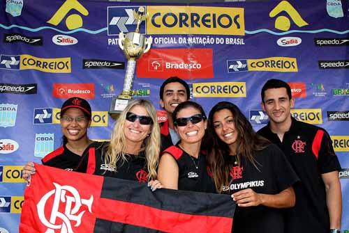O Clube de Regatas do Flamengo levou o título do Campeonato Brasileiro Absoluto de Nado Sincronizado 2012 / Foto: Satiro Sodré / Divulgação
